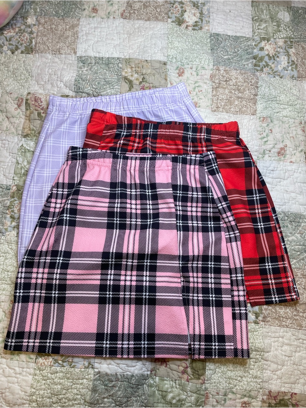 Women’s Plaid Mini Skirt Bundle